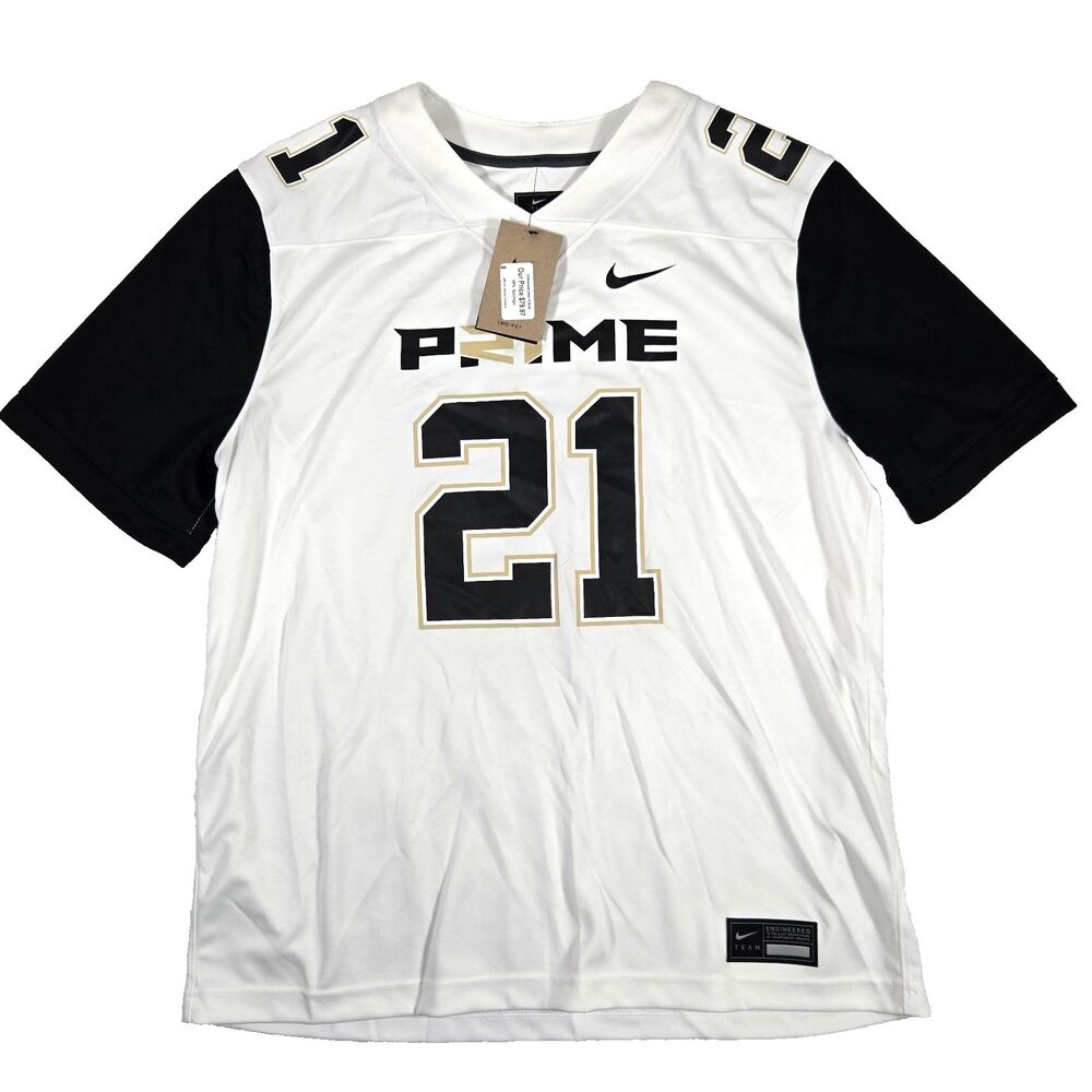 Nike Men's Coach Prime #21 Colorado Deion Sanders 2.0 White Jersey NWT XL New